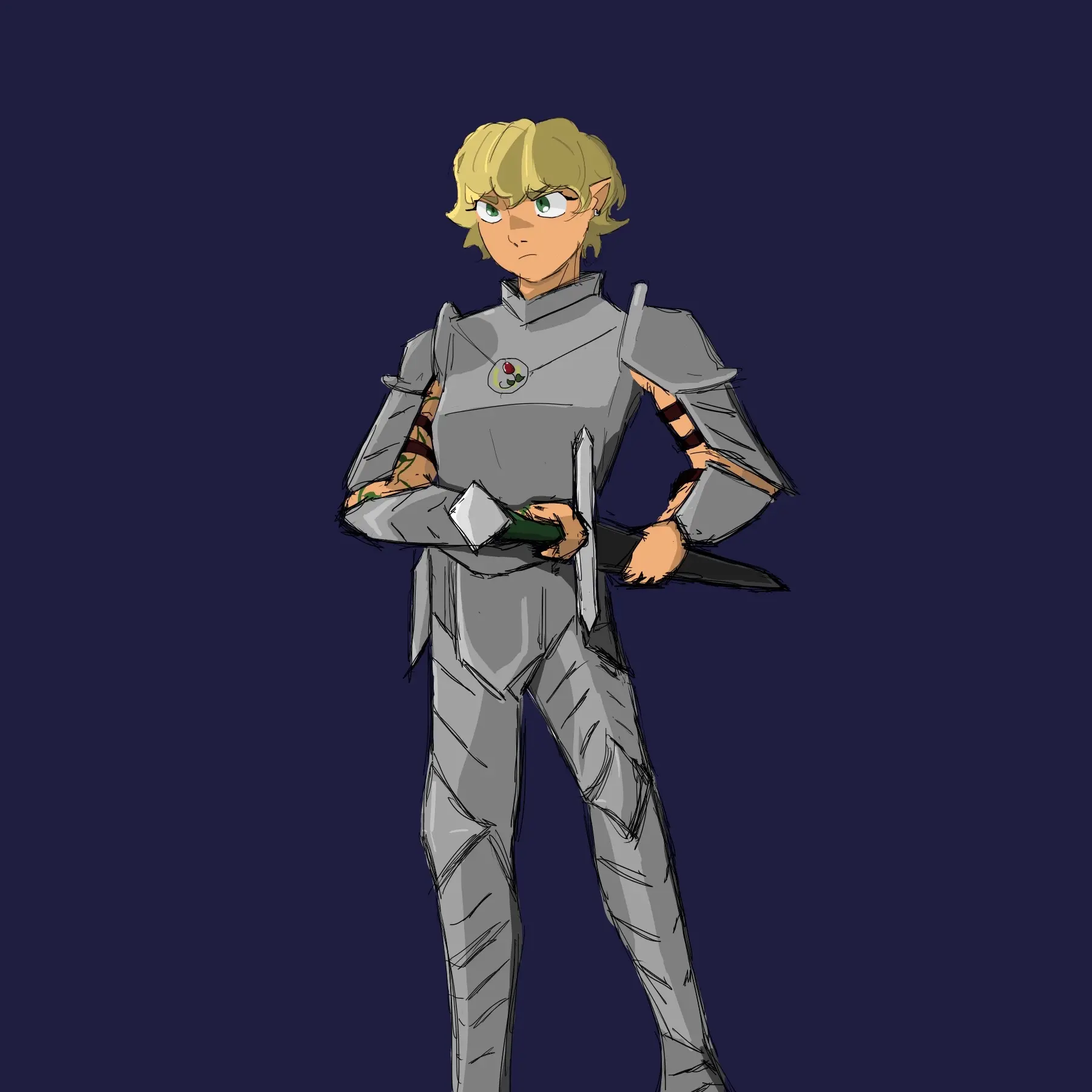 She's sad, gay, and cursed